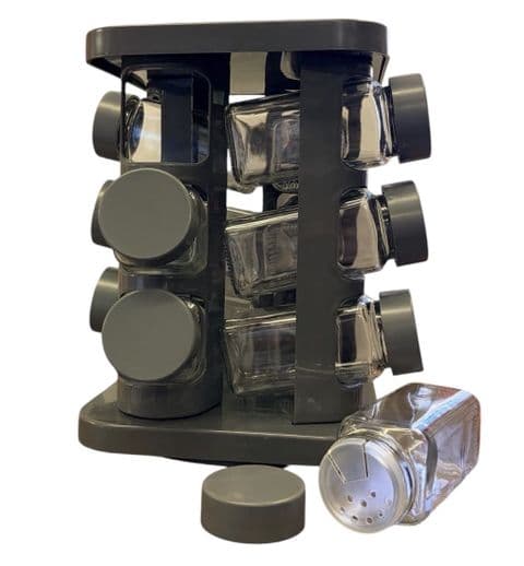 Revolving Spice Rack (12 Empty Jars) (Sarina Brand)