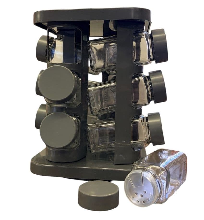 Revolving Spice Rack (12 Jars) | Buy Online at The Asian Cookshop.
