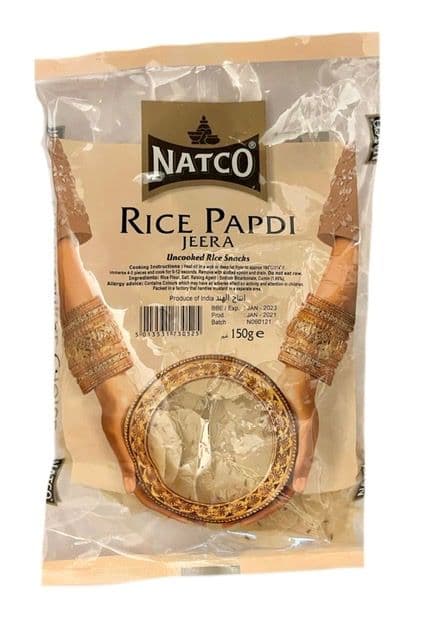 Rice Papdi (Cumin) (Uncooked Rice Crackers)
