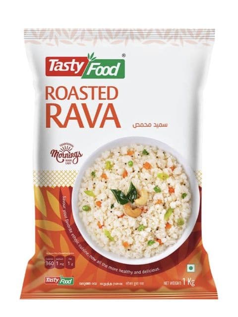 Roasted Rava Semolina 1KG by Tasty Food