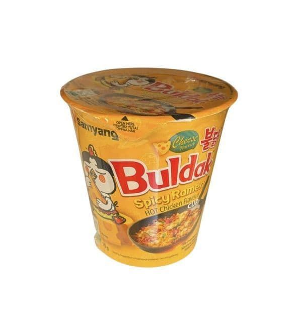 Samyang Cup Buldak Cheese Flavour Spicy Ramen | Buy Online at the Asian Cookshop