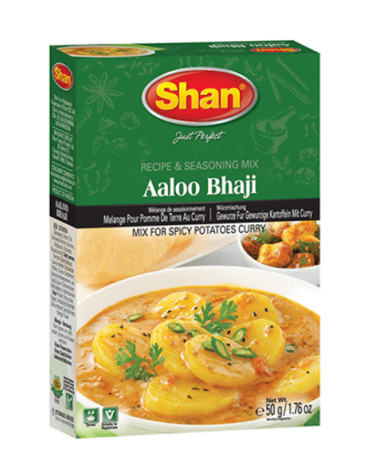 Shan Aaloo Bhaji Curry (mix for spicy potatoes) | Buy Online at the Asian Cookshop