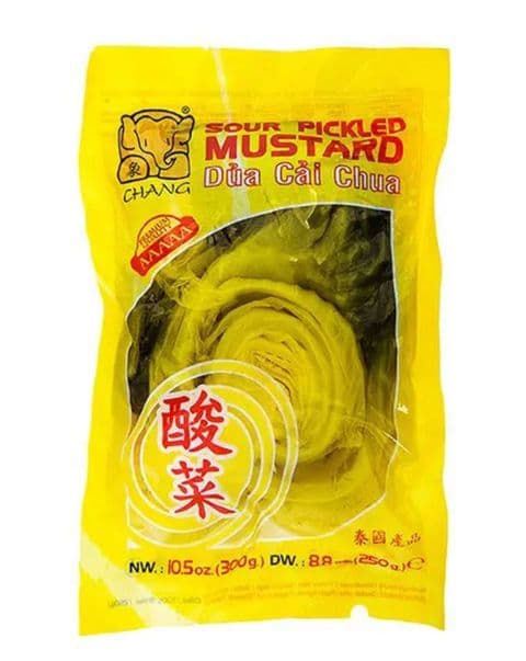 Sour Pickled Fermented Mustard (Preserved Mustard )