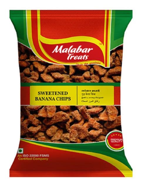 Sweetened Banana Chips (Sharkaravaraty) by Malabar Treats