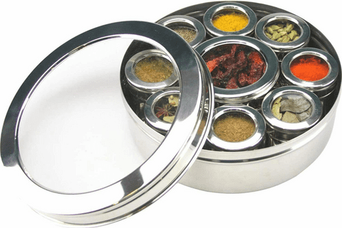 The Deluxe S/S Indian Masala Dabba (All Individually Lidded)