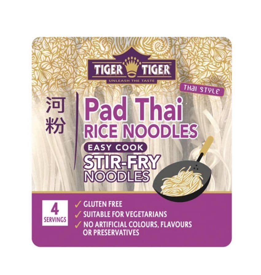 Tiger Tiger Pad Thai Rice Noodles | Buy Online at the Asian Cookshop.