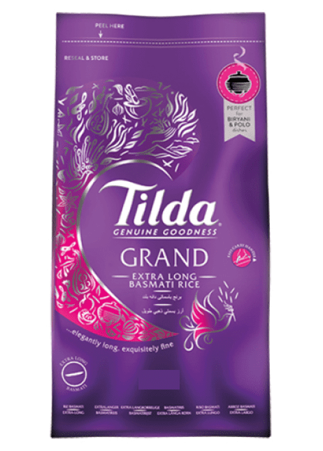Tilda Grand Extra Long Basmati Rice 1KG