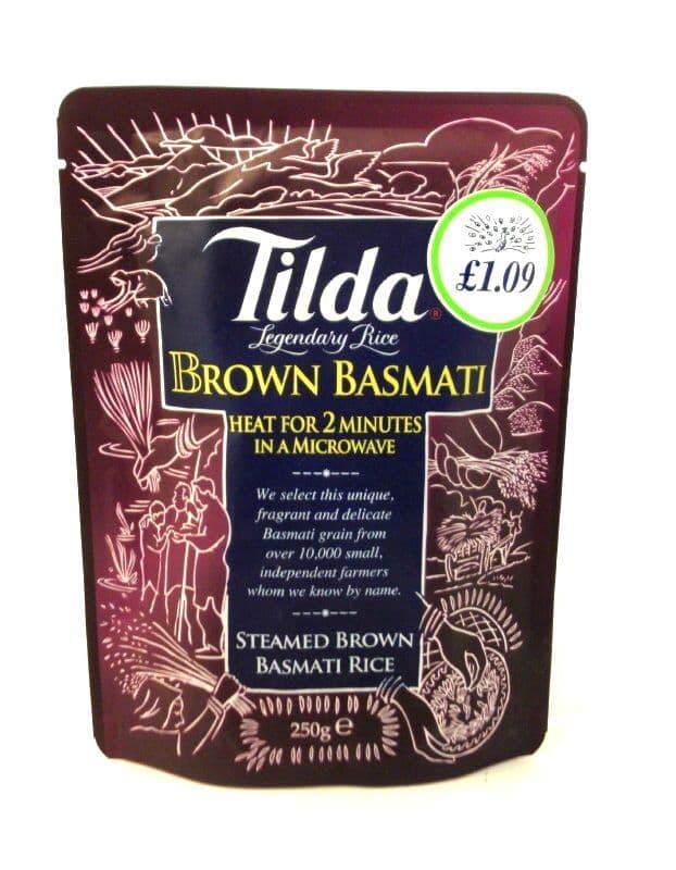 Tilda 'Ready' Brown Basmati Rice [Heat for 2 mins in Microwave] Buy