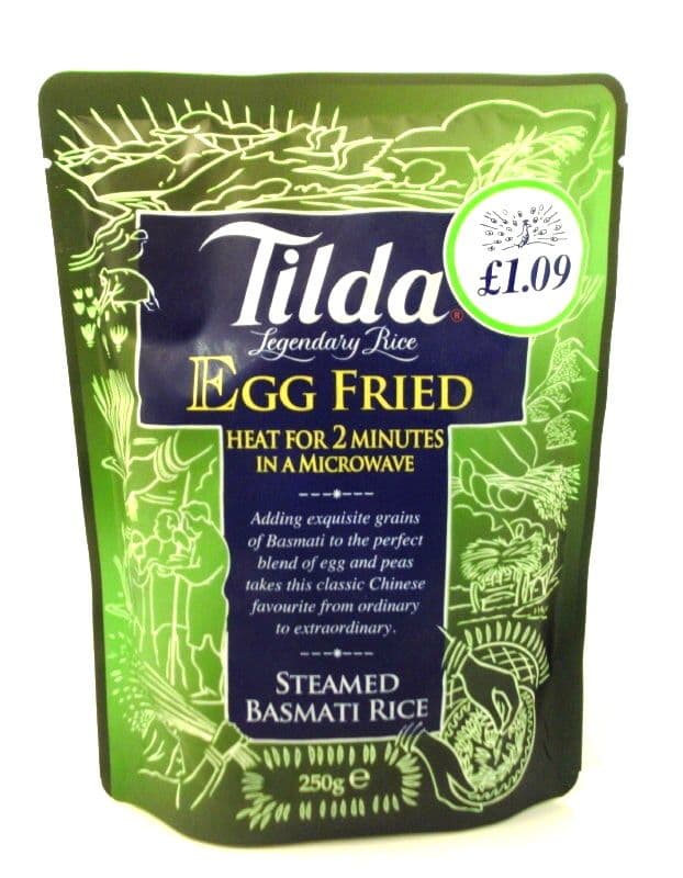 Tilda Egg Fried Rice [Heat for 2 mins in Microwave] | Buy Online at the ...