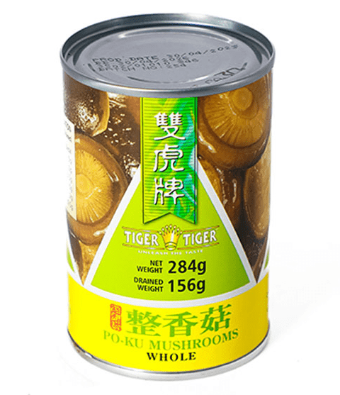 Tinned Po Ku (Shiitake) Mushrooms | Buy Online at The Asian Cookshop