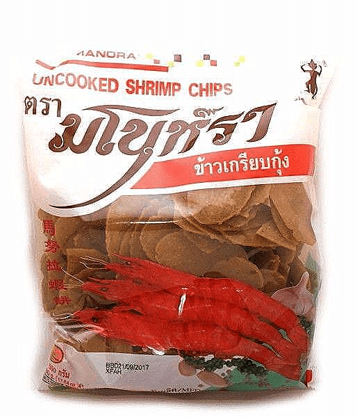 Manora Uncooked Thai Shrimp Chips (Prawn Crackers) | Buy Online at the Asian Cookshop