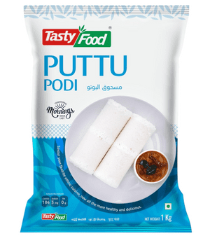White Puttu Flour (Steamed Puttupodi) 1KG by Tasty Food
