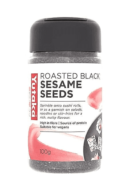 Roasted Black Sesame Seeds by Yutaka | Buy Online at the Asian Cookshop