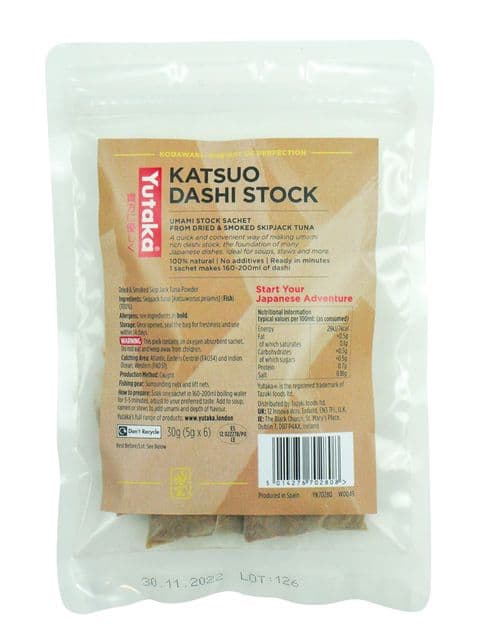 Yutaka Katsuo Dashi Bags - Bonito Powder 30g (6pc)