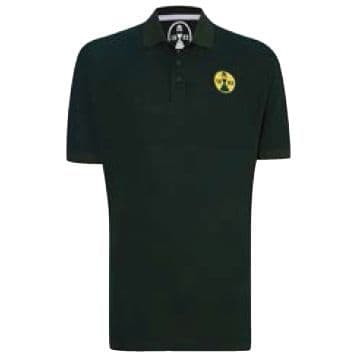 1882 Ashes Urn Mens Polo Shirt - Green/Gold