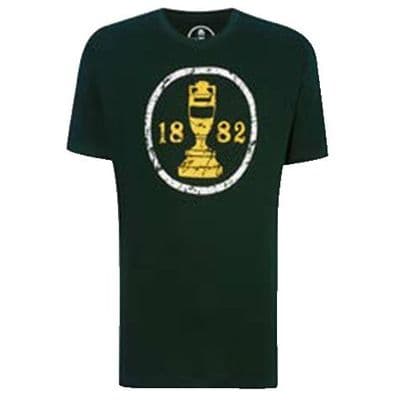 1882 Ashes Urn Mens T-Shirt - Green/Gold