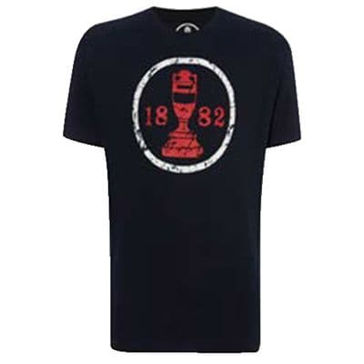 1882 Ashes Urn Mens T-Shirt - Navy/Red