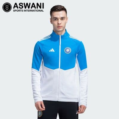 adidas India Cricket Anthem Jacket, Mens Player Edition 2023-2024