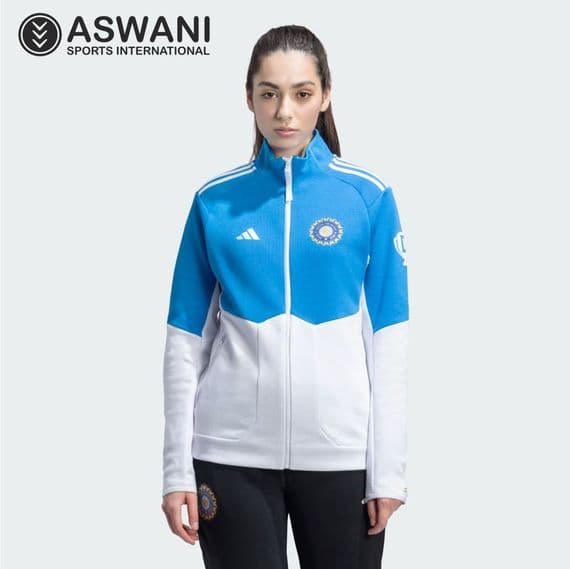 adidas India Cricket Anthem Jacket, Womens Player Edition 2023-2024