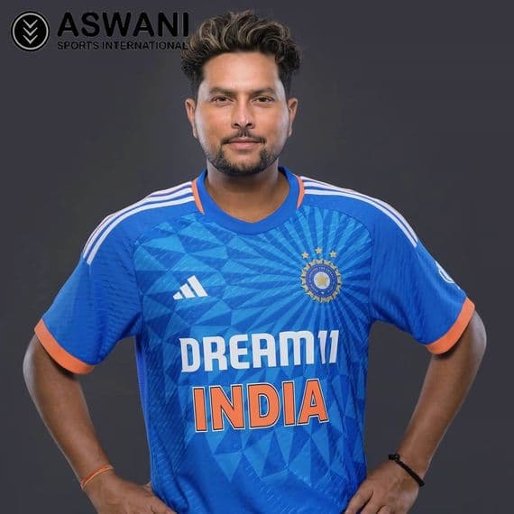 adidas India Cricket Jersey, Mens T20 Dream11 Player Edition Match Shirt 2023