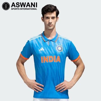 adidas India Cricket Jersey / Shirt, One Day ODI Replica Edition 2023-2024