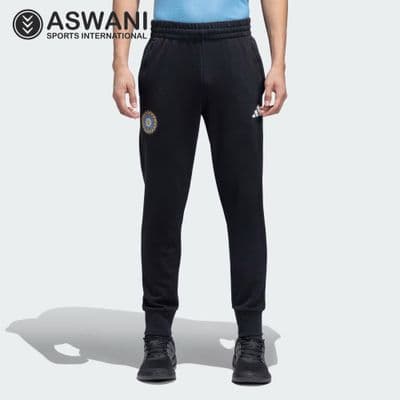 adidas India Cricket Jogger Pants, Mens Player Edition 2023-2024, Black