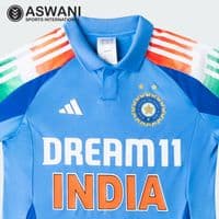 adidas India Cricket Kids Jersey, One Day ODI Replica Edition Match Shirt 2025