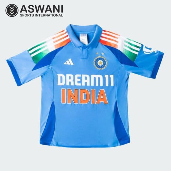 adidas India Cricket Kids Jersey, One Day ODI Replica Edition Match Shirt 2025