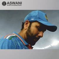 adidas India Cricket Match Cap, ROHIT 168 One Day ODI Player Edition 2024-2025, Blue