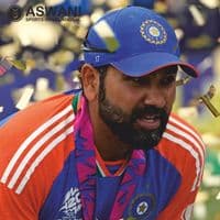 adidas India Cricket Match Cap, ROHIT 17 T20 Player Edition 2024-2025, Blue