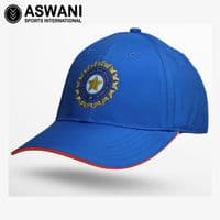 adidas India Cricket Match Cap, T20 Player Edition 2024-2025, Blue