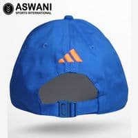 adidas India Cricket Match Cap, T20 Player Edition 2024-2025, Blue