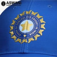 adidas India Cricket Match Cap, T20 Player Edition 2024-2025, Blue