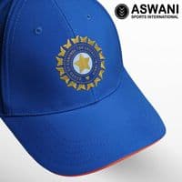 adidas India Cricket Match Cap, T20 Player Edition 2024-2025, Blue