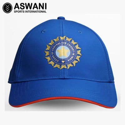 adidas India Cricket Match Cap, T20 Player Edition 2024-2025, Blue