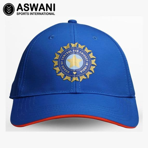 adidas India Cricket Match Cap, T20 Player Edition 2024-2026, Blue