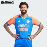 adidas India Cricket Match Jersey, Mens T20 Player Edition Cricket Shirt 2024-2025
