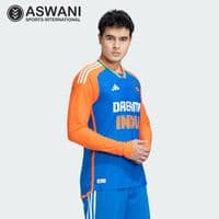 adidas India Cricket Match Jersey, Mens T20 Player Edition Cricket Shirt Long Sleeve 2025