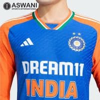 adidas India Cricket Match Jersey, Mens T20 Player Edition Cricket Shirt Long Sleeve 2025