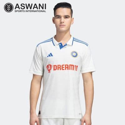 adidas India Cricket Match Jersey, Mens Test Player Edition Shirt  2023-2024