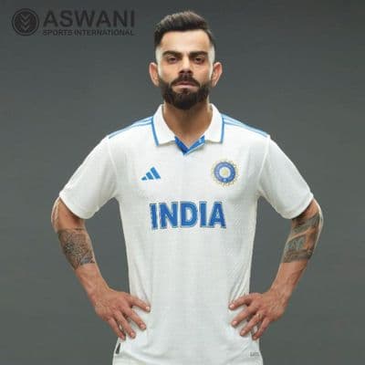 adidas India Cricket Match Jersey, Mens Test Player Edition Shirt 2023-2024