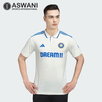 adidas India Cricket Match Jersey, Mens Test Player Edition Shirt 2024-2025