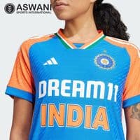 adidas India Cricket Match Jersey, Womens T20 Player Edition Cricket Shirt 2024-2025