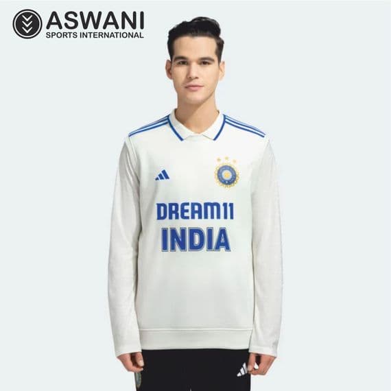 adidas India Cricket Sleeveless Sweater, Player Edition Test 2023-2024