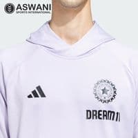 adidas India Cricket Training Hoodie, Player Edition 2025, Bliss Purple