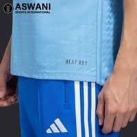 adidas India Cricket Training Jersey, Player Edition Shirt 2023-2024, Light Blue