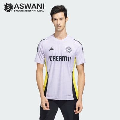 adidas India Cricket Training Jersey, Player Edition Shirt 2025, Bliss Purple