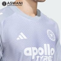adidas India Cricket Training Jersey, Player Edition Shirt 2026, Halo Silver