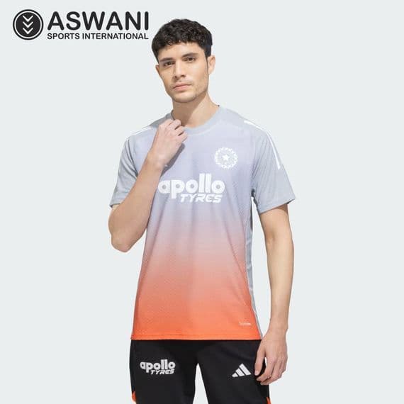 adidas India Cricket Training Jersey, Player Edition Shirt 2026, Halo Silver