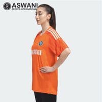 adidas India Cricket Training Jersey, Womens Player Edition 2023-2024, Orange